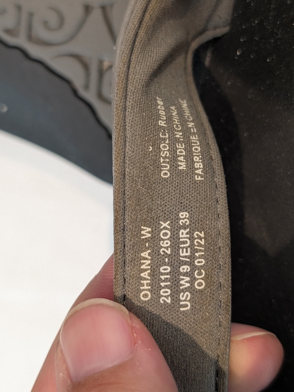 OluKai Black and Gray Women's Flip Flop Sandals - Picture 3 of 3